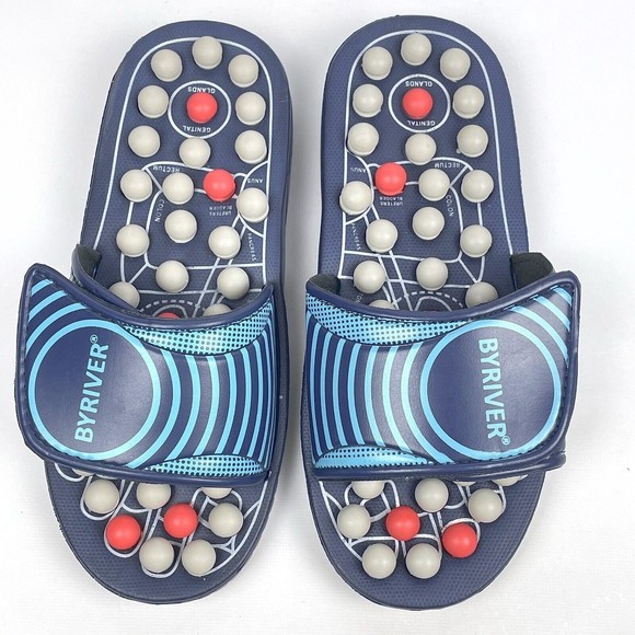 BYRIVER Acupressure Foot Massage Reflexology Slip-On Sandals Sz Small W9-11/M7-9 - Picture 15 of 15